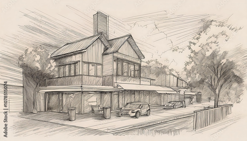 Fototapeta premium Freehand sketch design