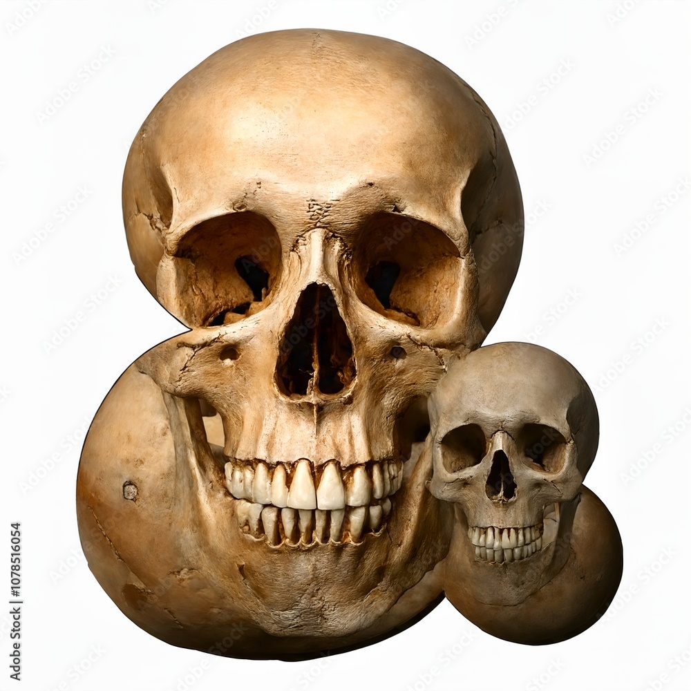 Obraz premium Ampersand made of skull