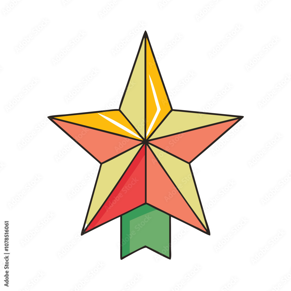 Fototapeta premium Christmas tree vector art, flat illustration Christmas tree icon