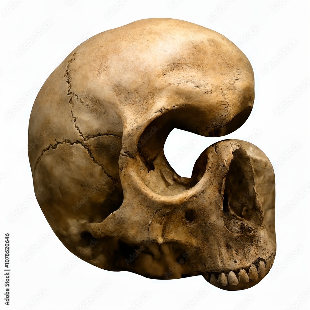 Letter G made of skull Letter G made of skull