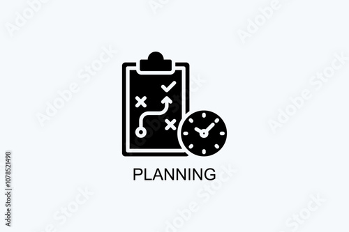 Planning Vector Icon Or Logo Illustration