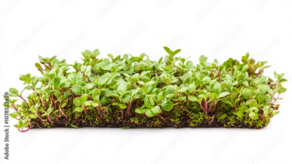 Obraz premium Microgreens: Vibrant Green Sprouts Bursting with Life - Fresh, Organic, and Packed with Nutrients