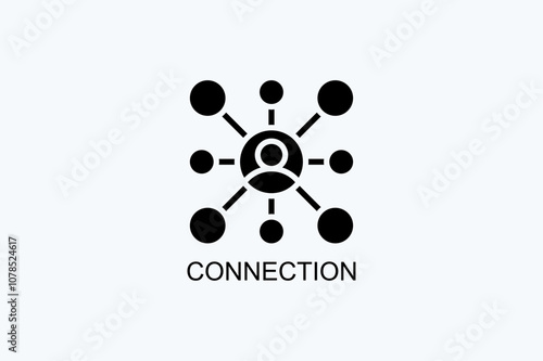 Connection Vector Icon Or Logo Illustration