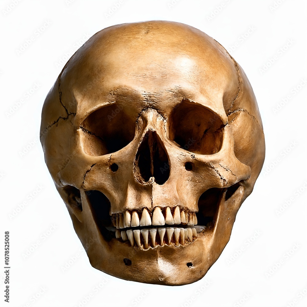 Letter O made of skull Letter O made of skull