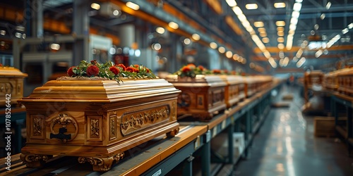 Caskets in Production: A Look Inside a Coffin Factory