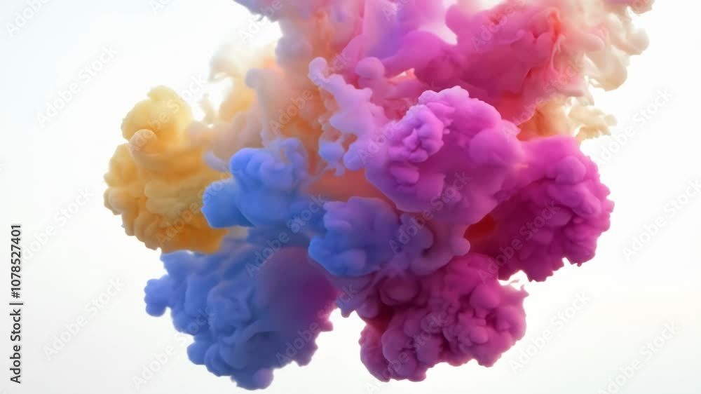 Abstract Colorful Ink Explosion in Water: A Vibrant Burst of Color Abstract Colorful Ink Explosion in Water: A Vibrant Burst of Color