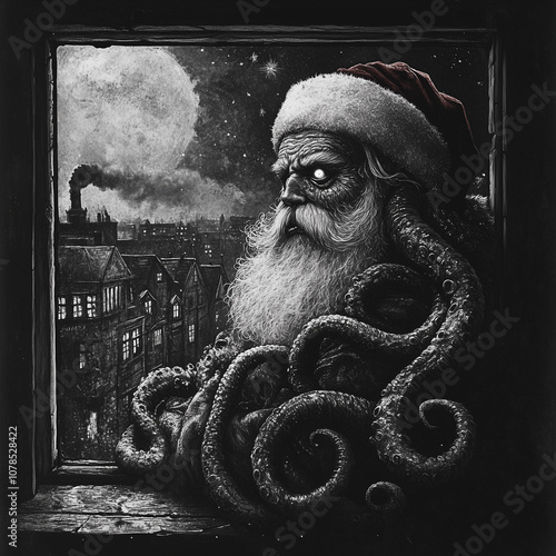 Lovecraftian Santa Claus photo