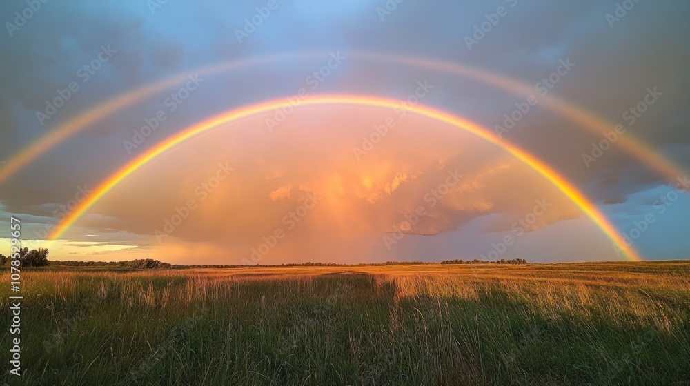 Double Rainbow Over a Field Double Rainbow Over a Field