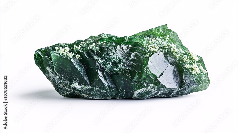 Vivid Emerald Crystal: A Captivating Close-Up of Nature's Raw Beauty Vivid Emerald Crystal: A Captivating Close-Up of Nature's Raw Beauty