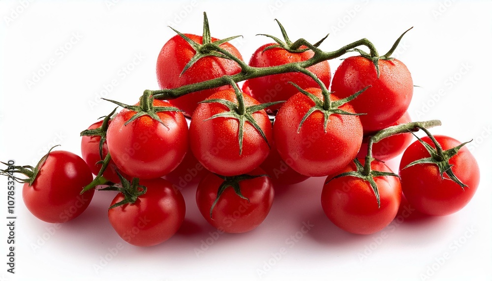 lot of ripe red cherry tomatoes isolated on white background food background lot of ripe red cherry tomatoes isolated on white background food background