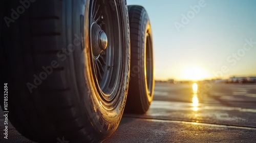 Understanding why airplane wheels don't spin before landing and their importance in aircraft safety photo