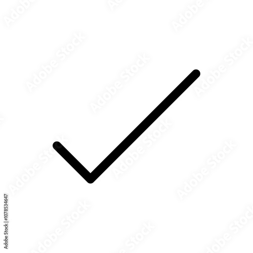 Checkmark Icon Outline vector for web ui