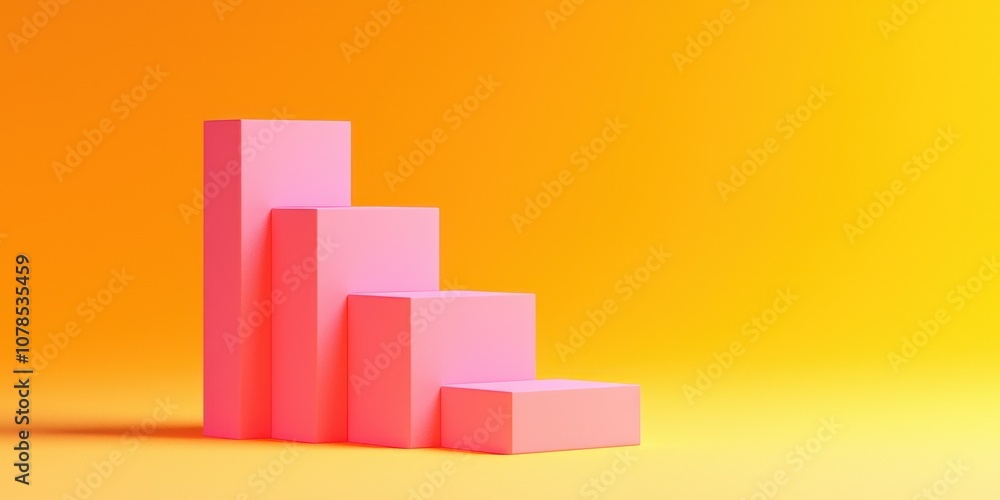 Colorful 3D bars illustrating growth and success in business performance and analytics. Colorful 3D bars illustrating growth and success in business performance and analytics.