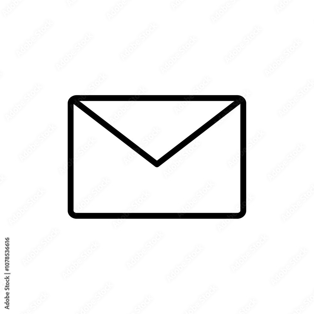 Envelope icon Outline vector for web ui Envelope icon Outline vector for web ui