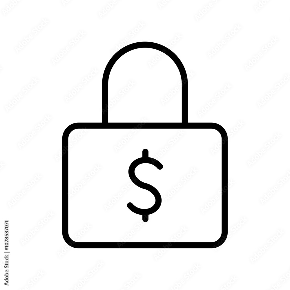 Fixed price icon Outline vector for web ui Fixed price icon Outline vector for web ui