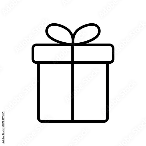 gift boxes icon Outline vector for web ui