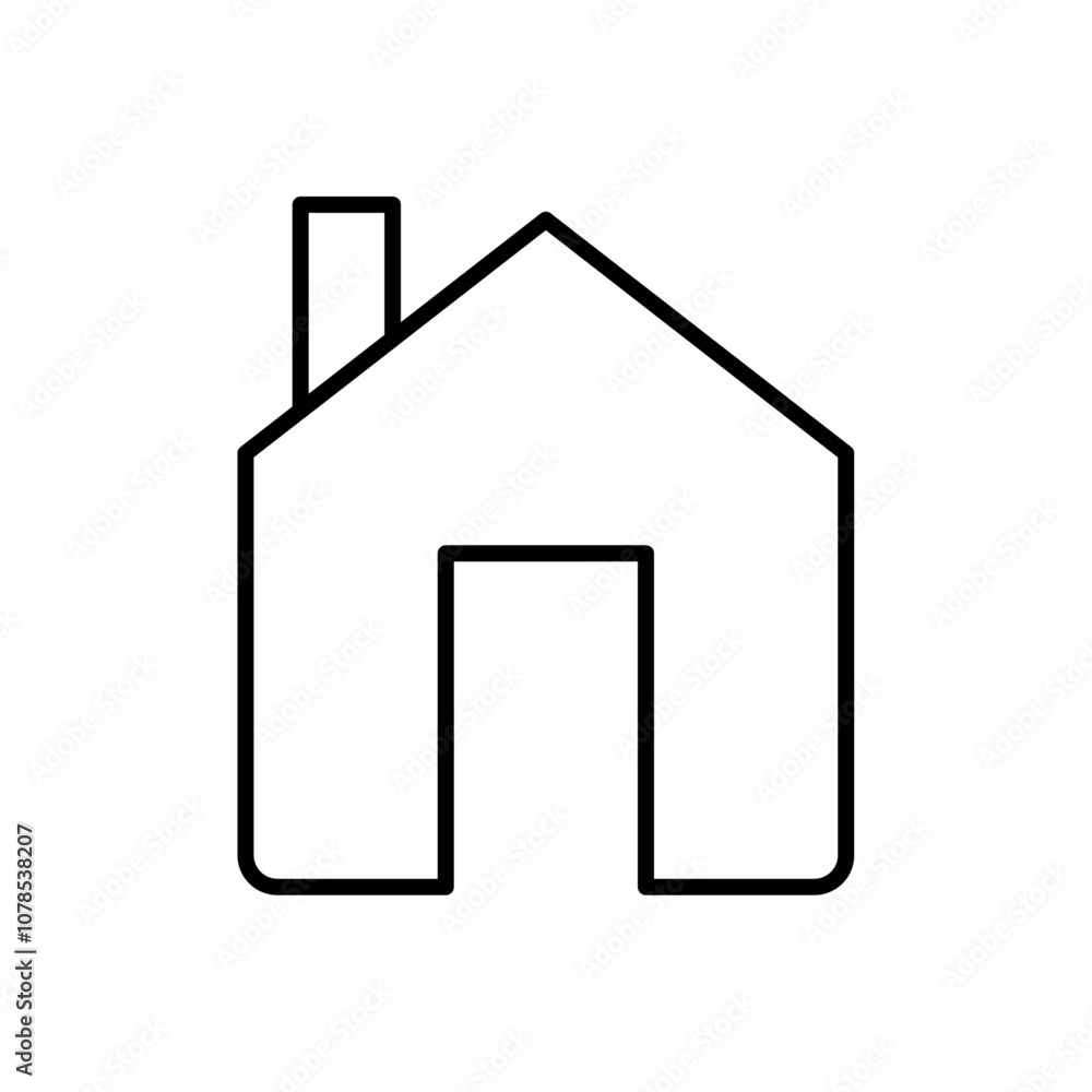 Home icon Outline vector for web ui Home icon Outline vector for web ui