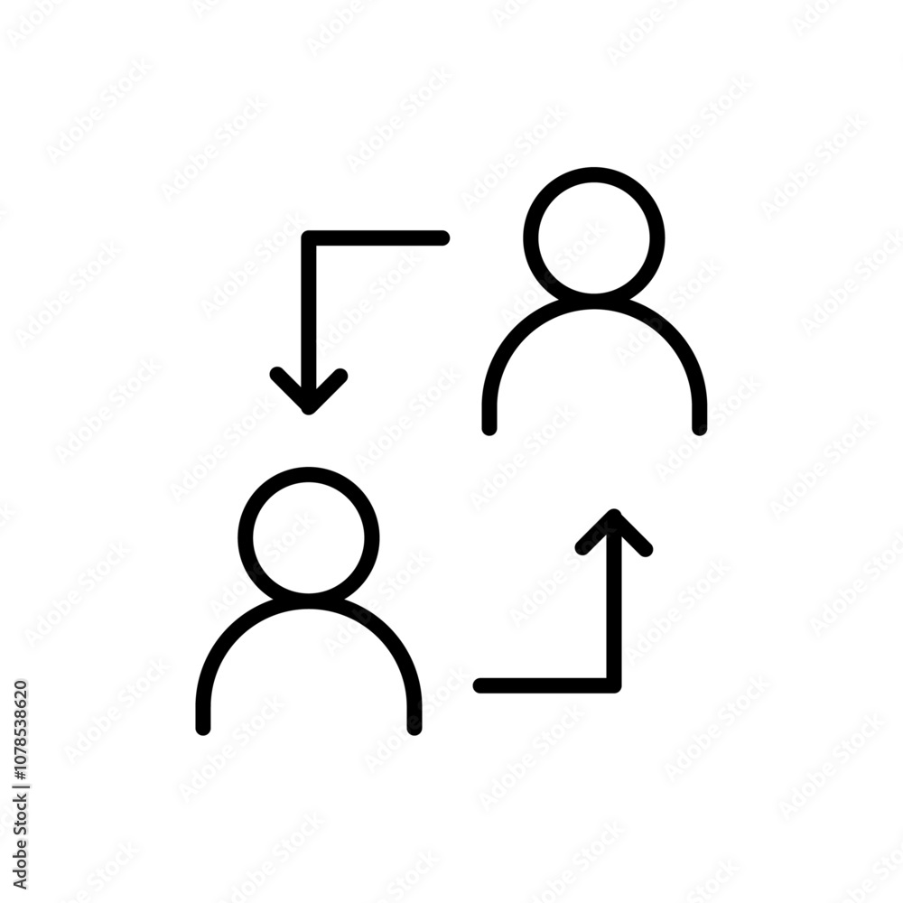 Interaction icon Outline vector for web ui Interaction icon Outline vector for web ui
