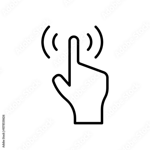 Interactive icon Outline vector for web ui