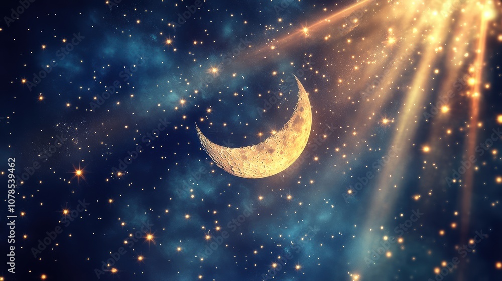 Experience the enchantment of a gigapixel moon and stars under a celestial sky Experience the enchantment of a gigapixel moon and stars under a celestial sky