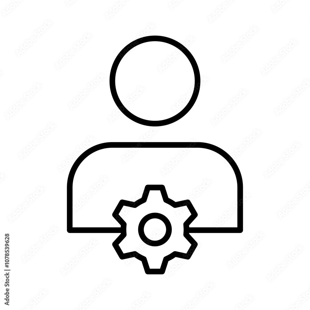 Manage icon Outline vector for web ui Manage icon Outline vector for web ui