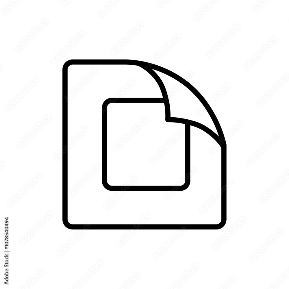 Nicotine patch icon Outline vector for web ui Nicotine patch icon Outline vector for web ui