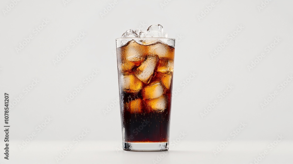 Ice Cold Cola in a Glass: A Refreshing Beverage Ice Cold Cola in a Glass: A Refreshing Beverage