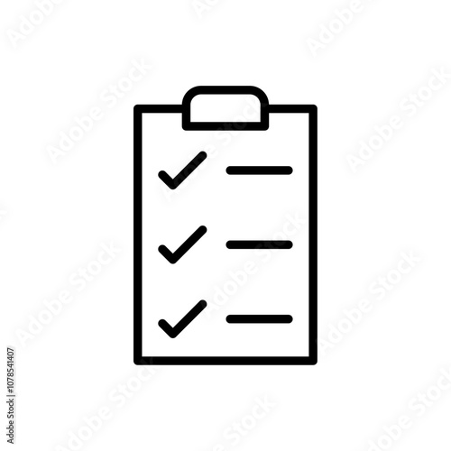 Planning icon Outline vector for web ui