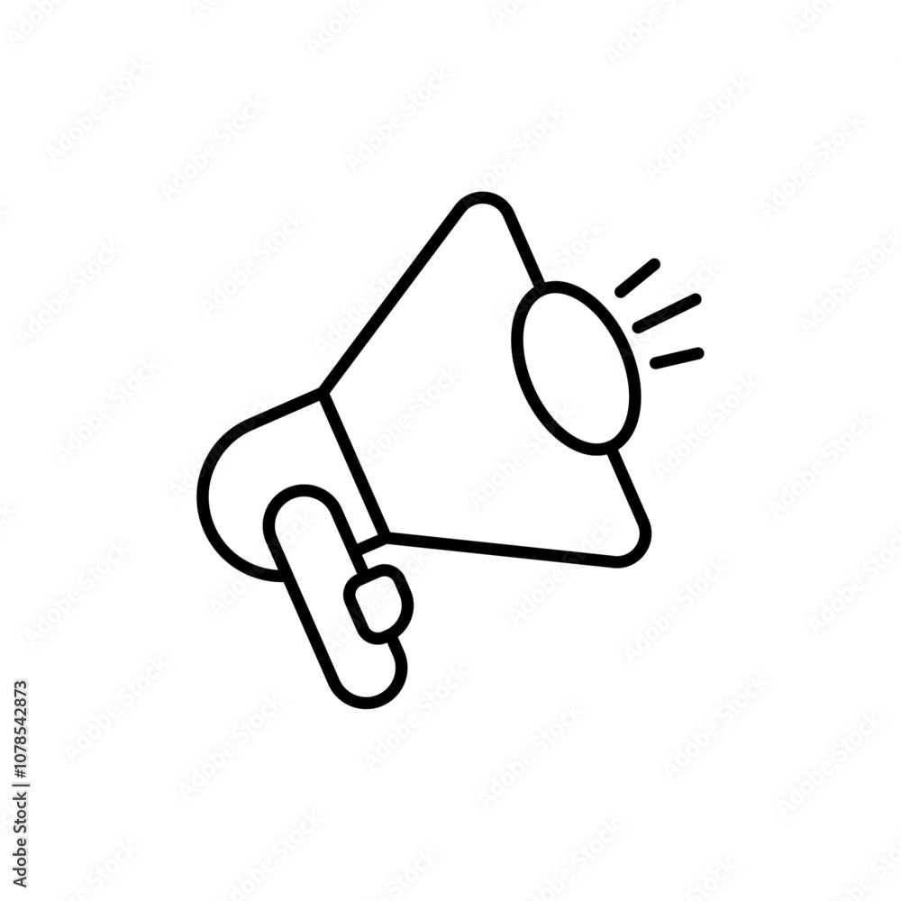 Speaker icon Outline vector for web ui Speaker icon Outline vector for web ui