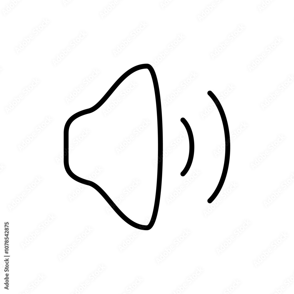 Speaker Icon Outline vector for web ui Speaker Icon Outline vector for web ui