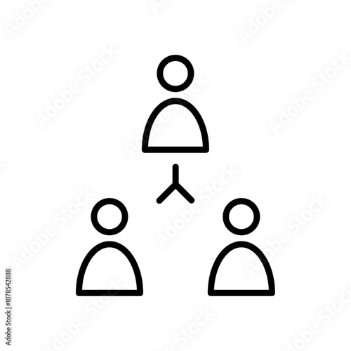 stakeholders icon Outline vector for web ui