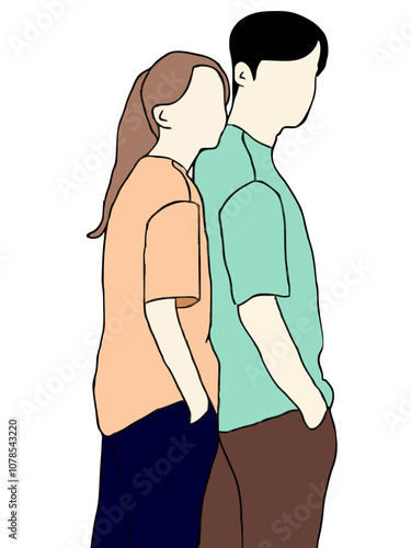 a woman who rests her head on a man's shoulder