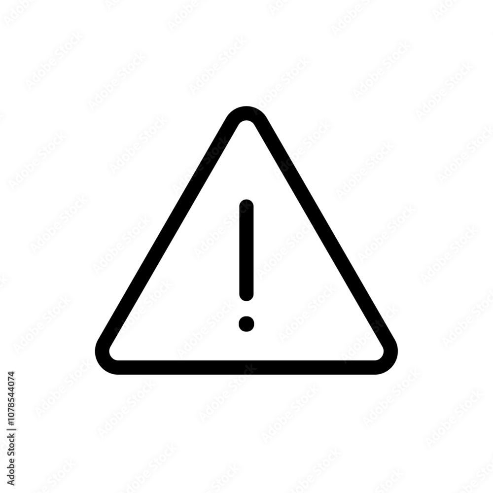 Warning Icon Outline vector for web ui Warning Icon Outline vector for web ui