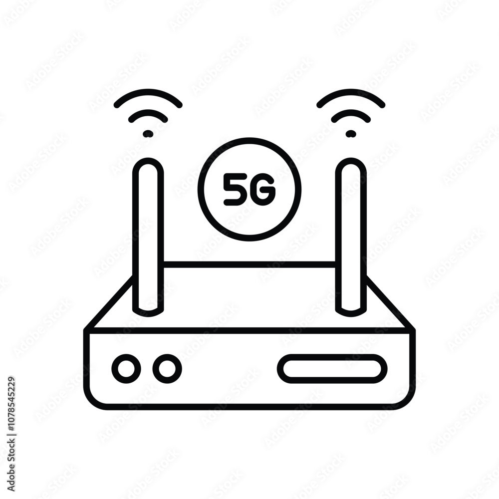 5g Wi-fi Router vector icon 5g Wi-fi Router vector icon