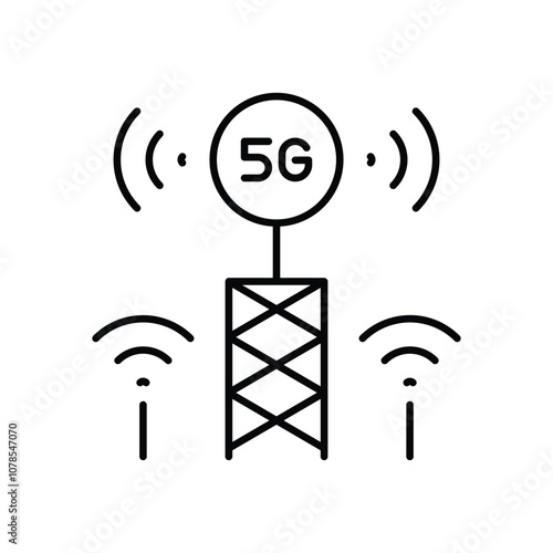 5g Antenna vector icon