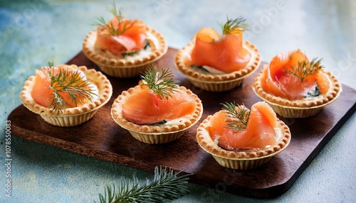 smoked salmon mini tarts