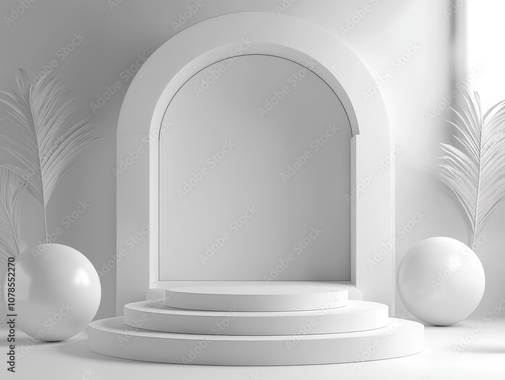 Fototapeta premium Create stunningly realistic podium stage mockups for your projects with gigapixel fidelity