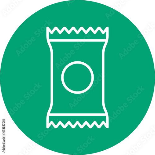 Food Rations line circle icon