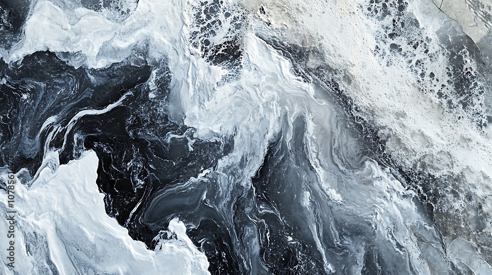 Obraz premium Abstract Swirling Paint Pattern