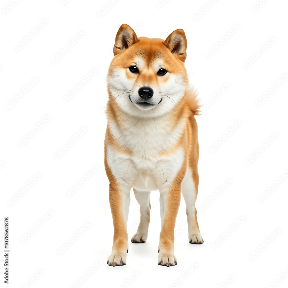 Shiba dog isolated on white Shiba dog isolated on white