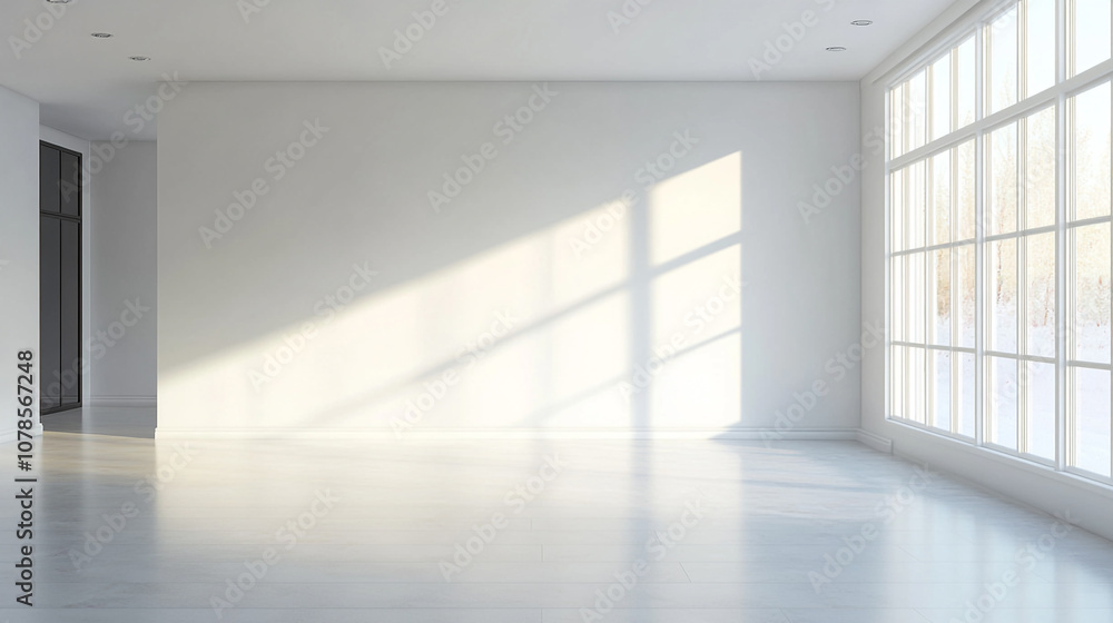 Obraz premium empty brown room an image of a modern interior design of apartment
