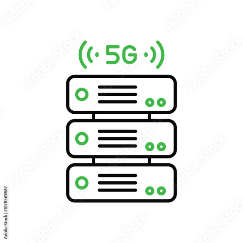 Enhanced Bandwidth vector icon