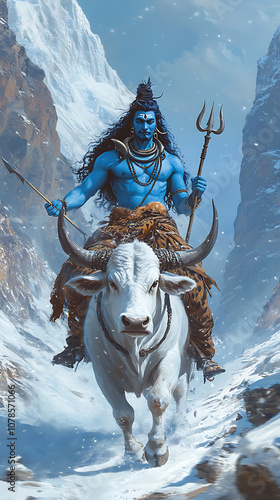 Shiva, phone wallpaper, the god of ceremonies, music, and the warding off of suffering and disease, as well as the warding off of evil. photo