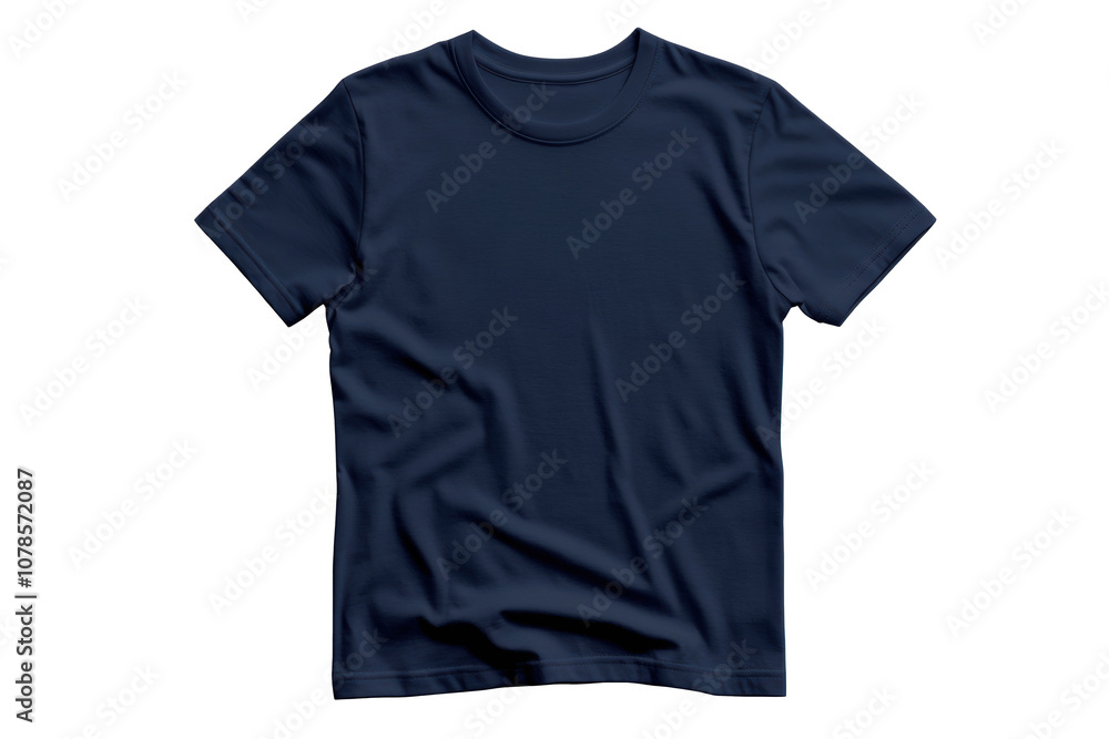 Naklejka premium Blue T-shirt on Transparent Background