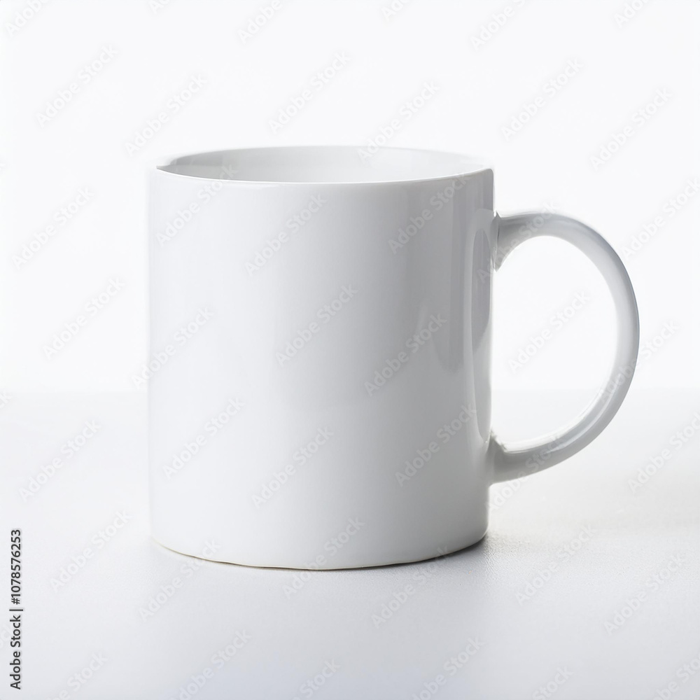 Blank white mug isolated on white background. Mock-up. Blank white mug isolated on white background. Mock-up.