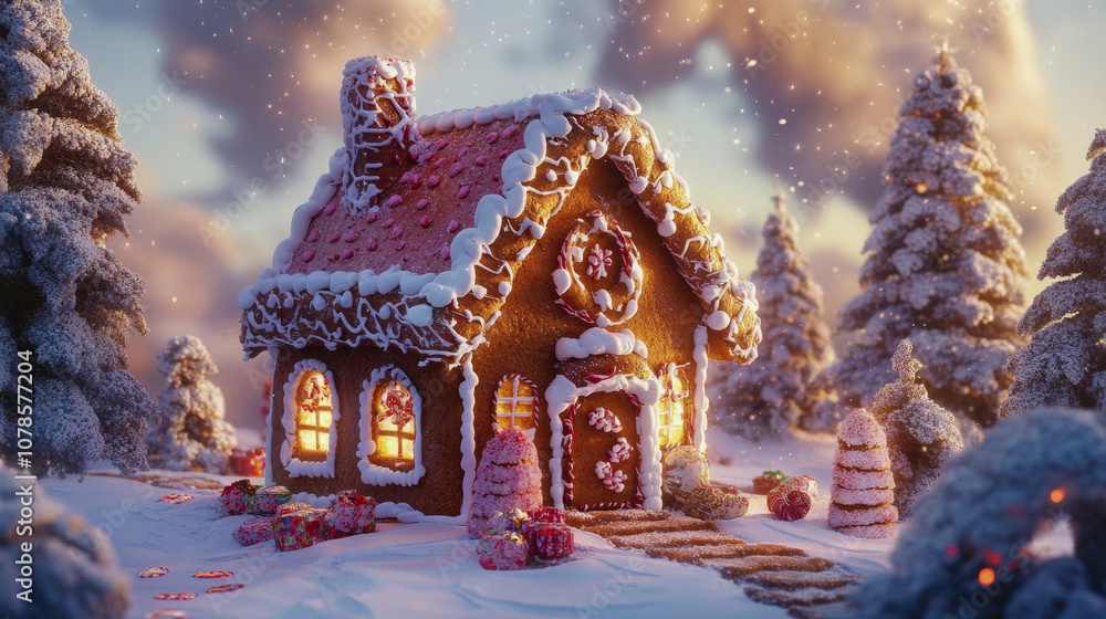 Fototapeta premium Gingerbread House Day