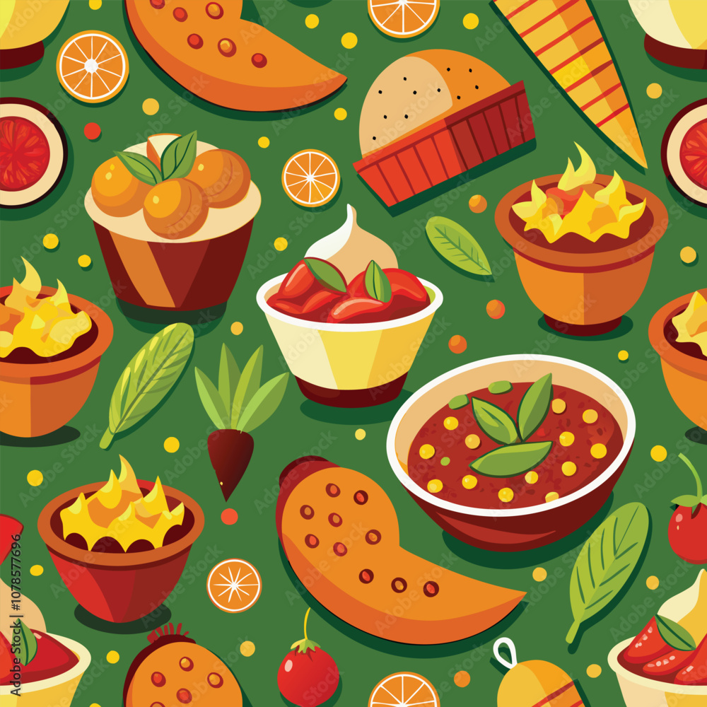 Seamless Pattern with Barbecue. Vector illustration Seamless Pattern with Barbecue. Vector illustration