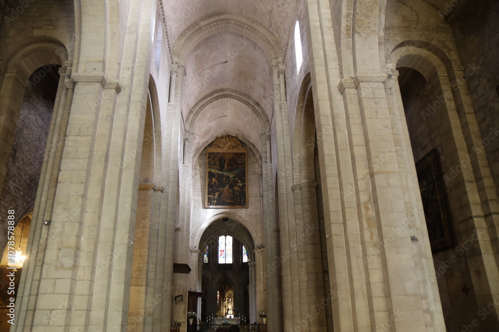 La cathédrale Saint-Trophime, ville d'Arles, département des Bouches-du-Rhône, France La cathédrale Saint-Trophime, ville d'Arles, département des Bouches-du-Rhône, France