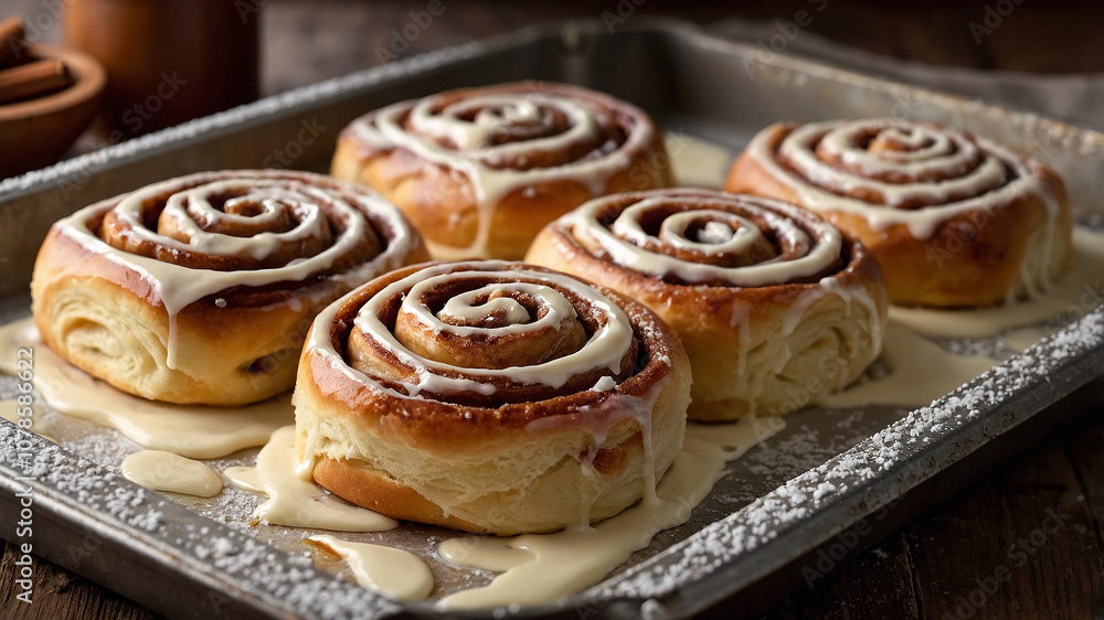 delicious looking image of cinnamon rolls on a plate, high quality food photography concept delicious looking image of cinnamon rolls on a plate, high quality food photography concept
