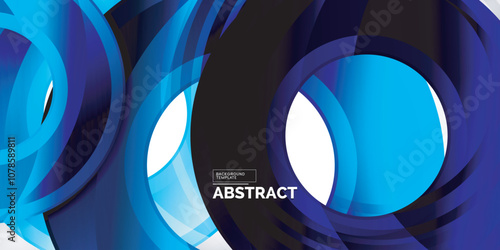 Circles, round elements, ring shapes premium background. Vector Illustration For Wallpaper, Banner, Background, Card, Book Illustration, landing page